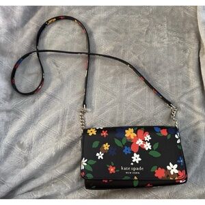 Kate Spade Staci Ditsy Buds Small Flap Crossbody Clutch Leather MulticolorFloral